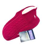 ポロ ラルフローレン POLO RALPH LAUREN 靴下 ルームソックス ボア ロゴ刺繍 すべり止め付 22-24cm ピンク