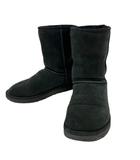 アグ オーストラリア UGG australia F23112EM S/N 5825 クラシックショート ショートブーツ ムートンブーツ スエード ラウンドトゥ フラット 裏ボア US8 250 25.0cm 黒 ブラック