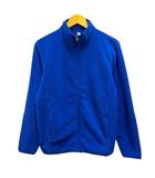 ユニクロ UNIQLO フリースジャケット ブルゾン 無地 長袖 M 青 ブルー