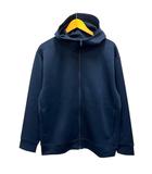 無印良品 良品計画 ジャンパー ブルゾン フード 無地 長袖 L 紺 ネイビー