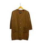 アーバンリサーチ ドアーズ URBAN RESEARCH DOORS カーディガン 長袖 Vネック 無地 ウール DR62-22M020 One 茶 ブラウン