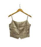 キャミソール 無地 リネン 9860-SW9946 42 ベージュ