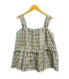 キャミソール カットソー フレア ペイズリー柄 総柄 マルチカラー