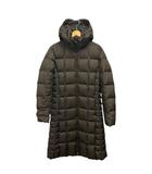 パタゴニア Patagonia ロングダウンジャケット 長袖 フード 無地 ロゴ 羽毛混 28437FA13 XS カーキ