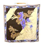 レオナール LEONARD スカーフ ストール 大判 総柄 ロゴ 茶 ブラウン マルチカラー