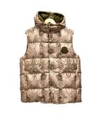 モンクレール MONCLER 22SS 1952 RABEH GILET ダウンベスト アウター フェザー混 リバーシブル ナイロン 2 ベージュ 緑 カーキ