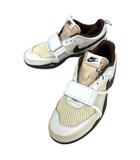Travis Scott × Nike Zoom Field Jaxx ズーム フィールド ジャックス スニーカー メッシュ ロゴ 27.5 茶 ブラウン 白 ホワイト