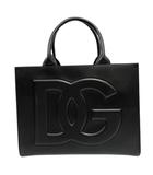 アンドドルチェ&ガッバーナ ドルガバ & DOLCE&GABBANA DGデイリー トートバッグ ハンドバッグ ロゴ 黒 ブラック