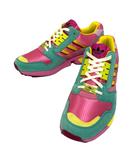 グッチ GUCCI ×adidas IE2271 ZX8000 スニーカー シューズ ローカット コラボ GG 総柄 27.0 ピンク 緑 グリーン 黃 イエロー