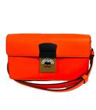 メゾンマルジェラ Maison Margiela SB1WD0002 NEW LOCK Horizontal ショルダーバッグ クラッチバッグ レザー オレンジ 白 ホワイト 黒 ブラック