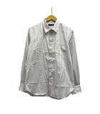 パッゾ PAZZO シャツ 長袖 ストライプ コットン混 3034-1603 3 白 ホワイト