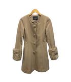 セシルマクビー CECIL McBEE ダッフルコート 長袖 無地 レーヨン混 62725 M ベージュ