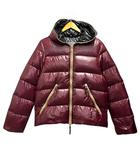 デュベティカ DUVETICA ダウンジャケット DIONISIO ブルゾン フード ナイロン 無地 長袖 48 赤 ボルドー