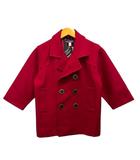 マリメッコ marimekko コート ブルゾン アウター ウール 無地 長袖 100 赤 レッド