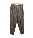クリスチャンディオール Christian Dior SPORTS パンツ スラックス チェック ウール混 M グレー マルチカラー