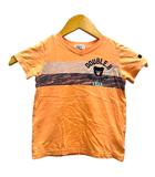 ミキハウス ダブルビー ダブルB MIKIHOUSE DOUBLE.B トップス Tシャツ カットソー プリント アニマル 半袖 100 オレンジ