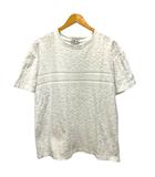 943J605E0602 オブリーク Tシャツ パイル コットン ロゴ 半袖 M 白 ホワイト