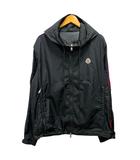 モンクレール MONCLER HATTAB GIUBBOTTO ジャンパー ブルゾン ナイロン フード ライン ワンポイントロゴ 長袖 3 黒 ブラック