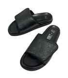 ルイヴィトン LOUIS VUITTON FD0231 イージーライン ミュールモノグラムクロッグサンダル ロゴ 8 黒 ブラック