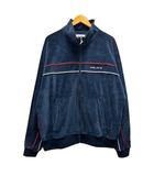 パレス Palace 25SS PIPED VELOUR FUNNEL ブルゾン ジャンパー ジャージ ベロア ロゴ刺繍 長袖 XL 紺 ネイビー