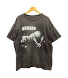 セントマイケル SAINTMICHAEL SM-A21-0000-003 SHEEP LION Tシャツ クルーネック コットン プリント 半袖 XL チャコールグレー