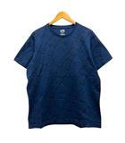 KAWS Tシャツ クルーネック コットン プリント 半袖 XL 紺 ネイビー