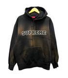 シュプリーム SUPREME 20AW Patchwork Hooded Sweatshirt パーカー フーディ パッチワーク ロゴプリント 裏起毛 長袖 L 黒 ブラック