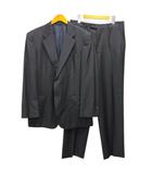 エルメネジルドゼニア Ermenegildo Zegna LONNER スーツ フォーマル シングル ストライプ ジャケット パンツ 紺 ネイビー