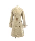 ドゥーズィエムクラス DEUXIEME CLASSE トレンチコート スプリングコート ロング ベルト付き 36 ベージュ ■OS