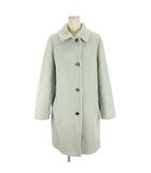 マッキントッシュ ロンドン MACKINTOSH LONDON タグ付き ウール ダブルクロス ベロア コート ステンカラー G7B15447 緑系 グリーン系 44 アウター