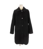 マッキントッシュ ロンドン MACKINTOSH LONDON タグ付き ウール ダブルクロス ベロア コート ステンカラー G7B15447 黒 ブラック 44 アウター