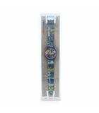スウォッチ SWATCH LONDON MAP クォーツ アナログ ヴィンテージ 腕時計 稼働品 青 ブルー