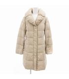 美品 ダウンコート ミドル丈 2 ベージュ /UD ■GY99
