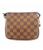ルイヴィトン LOUIS VUITTON 美品 ダミエ トゥルース メイクアップ アクセサリー ポーチ ハンドバッグ ミニ N51982 茶 ブラウン