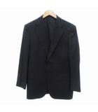 バーバリー ロンドン BURBERRY LONDON テーラードジャケット ブレザー シャドーストライプ シルク混 BB5 ダークネイビー /JS