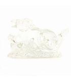 バカラ Baccarat 干支 辰 龍 置物 オブジェ インテリア クリスタル ガラス クリア