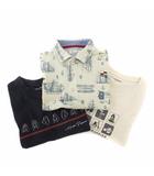 ハッシュパピー Hush Puppies Tシャツ ポロシャツ おまとめ3点セット プリント 刺繍 半袖 M L 白 アイボリー 紺 ネイビー /FT