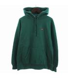 シュプリーム SUPREME プルオーバー パーカー スモールボックス 裏起毛 緑 グリーン M