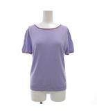 ミラショーン mila schon ニット カットソー 半袖 40 紫 パープル /GV ■ECT