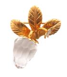 スワロフスキー SWAROVSKI ブローチ ストロベリー クリア ゴールドカラー アクセサリー ■GY99