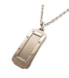 カルティエ Cartier サントス ドゥ ネックレス ペンダント ステンレス シルバーカラー アクセサリー
