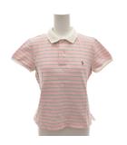 ラルフローレン RALPH LAUREN ポロシャツ ボーダー M ピンク ポニー刺繍 /FF ■ECT