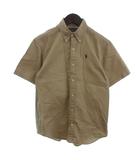 ラルフローレン RALPH LAUREN ボタンダウン シャツ 半袖 ワンポイント 刺繍 ベージュ系 150