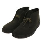 クラークス clarks デザートブーツ スエード ダークグリーン 7.5 25.5cm相当