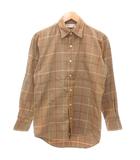 バーバリーズ Burberrys ヴンテージ チェックシャツ 長袖 M ブラウン /YJ ■FF