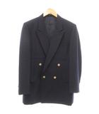 バーバリーズ Burberrys 紺ブレ ブレザー ジャケット ダブル 銀ボタン 紺 ネイビー /YJ ■ECT