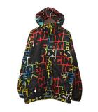  Sands スノーボードウェア ジャケット 総柄 プリント 黒 ブラック L