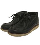 ホーキンス Hawkins Uチップ レースアップブーツ レザー 黒 ブラック系 US9 約27cm