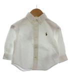 ラルフローレン RALPH LAUREN タグ付き シャツ 長袖 ポニー刺繍 オフホワイト 12M 80cm ベビー