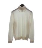 ヒューゴボス HUGO BOSS タートルネック ニット セーター ウール アイボリー系 S